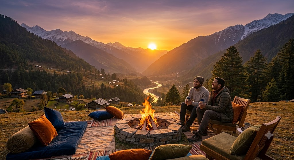 Golden Sunset Experience at Riveraansh Homestay